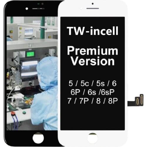 TW-incell For iPhone 5S SE 6 Plus LCD Screen Tianma Replacement with Touch Screen For iPhone 7 7 Plus 8 8 Plus LCD For iPhone X