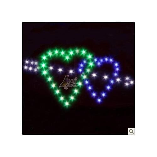 Outdoor Fun Sports New 3 Square Led Kite Carbon Rod Umbrella Cloth Good Flying