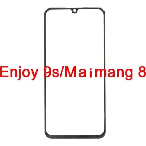 1pcs Outer Screen For Huawei Nova 5T 5i Pro Y7 Enjoy 9S maimang8 9Plus Front Touch Panel LCD Glass Cover Lens Phone Repair Part