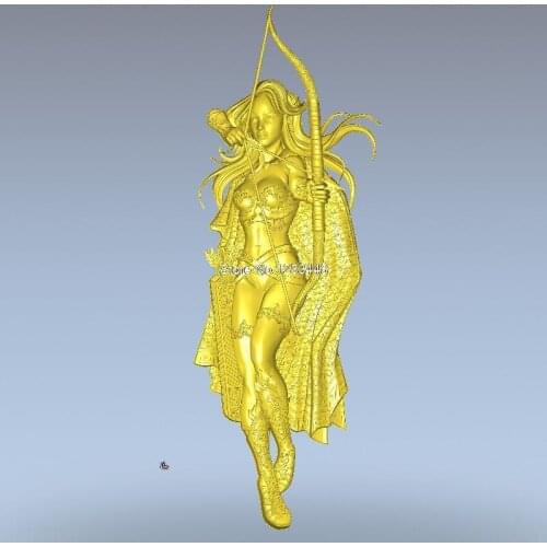 High quality 3d model relief for cnc or 3D printers in STL file format women_ELF2