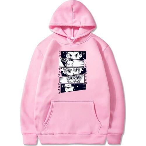 Japan Anime Cartoon Hunter X Hunter Hoodies Sweatshirt Men Women Harajuku Casual Plus Size Warm Cotton Long Sleeve Clothes