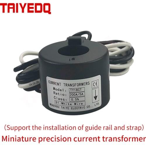Clamp current transformer toroidal current transformer KCT18 50A 75A 100A 150A 200A Din Rail CT sensor