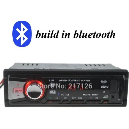 1 DIN 12V bluetooth Car Radio USB SD MMC Port Car Electronics In-Dash FM MP3 Audio Stereo Player