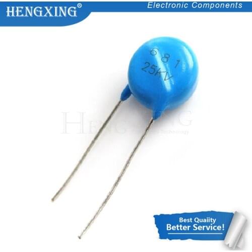 1pcs/lot High voltage capacitor 25KV681 681 680PF 25KV In Stock