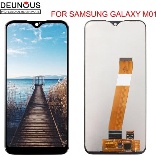 100% ORIGINAL 5.7'' Display For Samsung Galaxy M01 M015 LCD Display With Touch Screen Digitizer M015F M015G M015DS Assembly