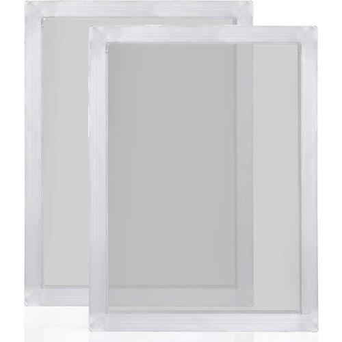 2Pcs A4 Screen Printing Aluminum Frame Stretched 120T Silk Screen Polyester Screen for Printed Circuit Board