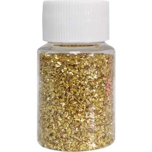 20G Champagne Gold Metal Broken Stones DIY UV Resin Epoxy Resin Jewelry Mold Fillings Art Crafts