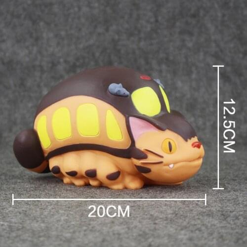 21cm Lovely&Cute Anime Totoro Cat Bus Bank Coin Bank Vinyl Doll Brithday Gift For Kids