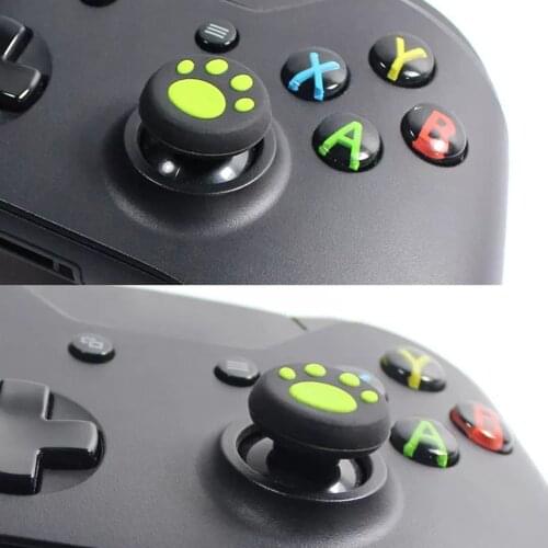 4pcs Cat Paw Thumb Grips for PS5 PS4 PS3 Xbox One 360 Controller 3D Analog Stick Covers Silicone Thumbstick Caps