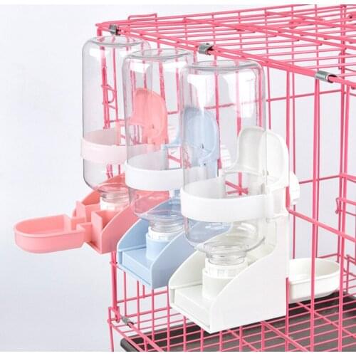 500ML Pet Parrots Birds Drinker Pigeon Rabbit Drinking Bowl Water Feeder Cat Dog Cage Hanging Water Dispenser Device for Pet