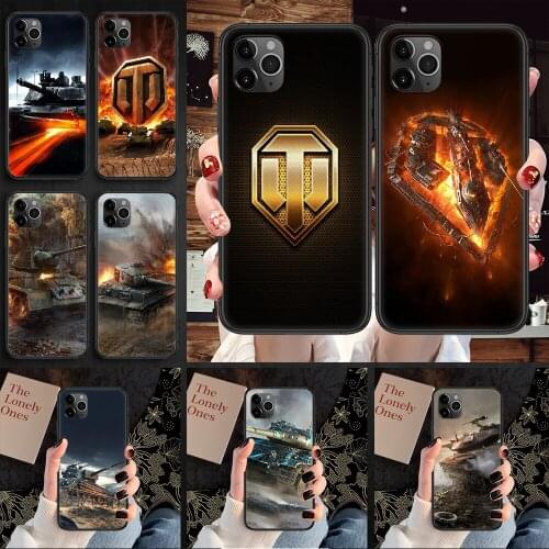 World of Tanks Game Phone Case Cover Hull For iphone 5 5s se 2 6 6s 7 8 12 mini plus X XS XR 11 PRO MAX black art coque pretty