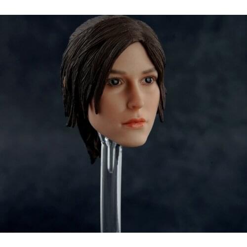 Collectible In Stock 1/6 Scale Female Head Sculpt Jill Head Craved with Hard Hair Model for 12‘’ Action Figure Body Accessory
