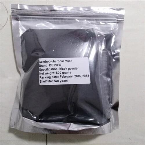 Cosmetics DETVFO mask powder Bamboo Charcoal Mask Black 500 grams /bag Bamboo Charcoal Skin Care Products washing product