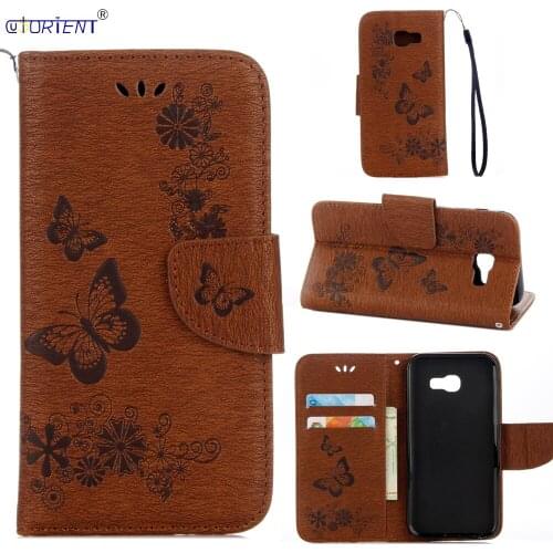 Leather Full Cover For Samsung Galaxy A7 2017 A77 A720 Flip Wallet Bumper Case SM-A720F SM-A720F/DS SM-A720S Card Slot Phone Bag