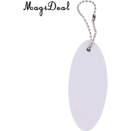 MagiDeal High Quality 1Pc Yachting Boating Kayak Floating Key Chain Key Ring for Dinghy Canoe Acce-Surfboard Shape White 80x35mm