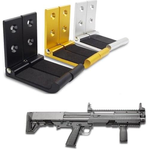 Magorui Gun Hooks Folding Indoor Gun Racks with Padding Shotgun Rifle Sword and Bow Wall Mount