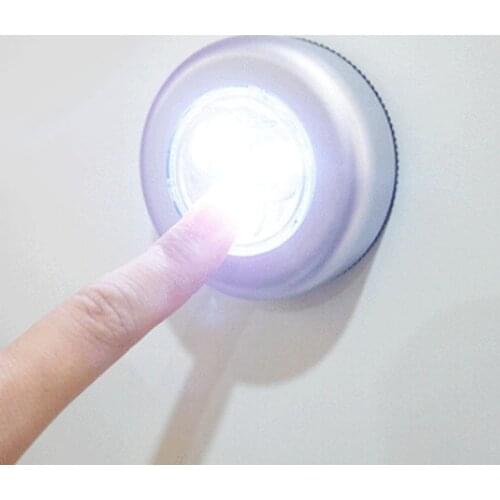 Mini Touch Book Lamp Led Night Light Wireless Energy Saving Lamp Wall Closet Kitchen Bedroom Ceiling Battery Light