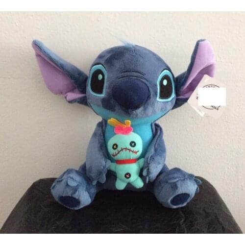 Sitting height 23cm Stitch Plush Toys Stuffed Soft boy doll For kids girl Gift