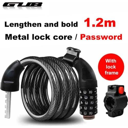 GUB Bicycle Lock Lengthened And Bold 1.2m Five-digit Code Lock Mountain Bike Strip Wire Cycling Password Ring Lock
