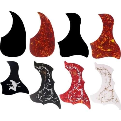 Professional Guitar Pickguard Folk Acoustic Self-adhesive Pick Guard Sticker Scratch Plate Guitar Accessories Drop Bird Shaped