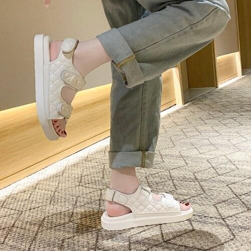 Clogs Wedge Fashion Womens Shoes 2021 Med Black Platform Sandals Suit Female Beige Summer Heels Soft Luxury Medium Espadrilles N