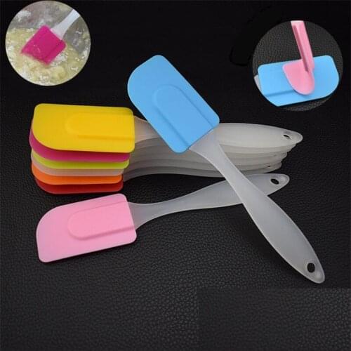 1PC 22CM Brushes Kitchen Utensil Pastry Tools Silicone Spatula Baking Scraper Cream Butter Handled Cake Spatula Cooking Cake