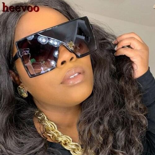Classic Vintage Square Sunglasses Woman Siamese Oversized Sunglasses Woman/Men Retro Sun Glasses Sunshade Lentes De Sol Mujer