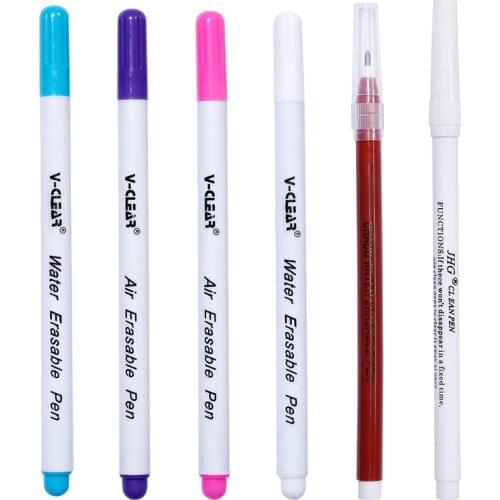 MIUSIE 6pcs / set Washable Handle Erasable Pen New Best-selling Creative Drawing Gel Refill Office School Writing Stationery