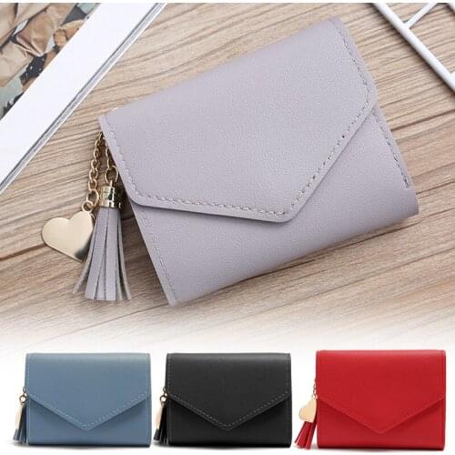 Womens Short Wallets 2021 Minimalist Elegant Wallets Pocket Purse With Buckle Wallet For Women Girls Carteras Para Mujer New