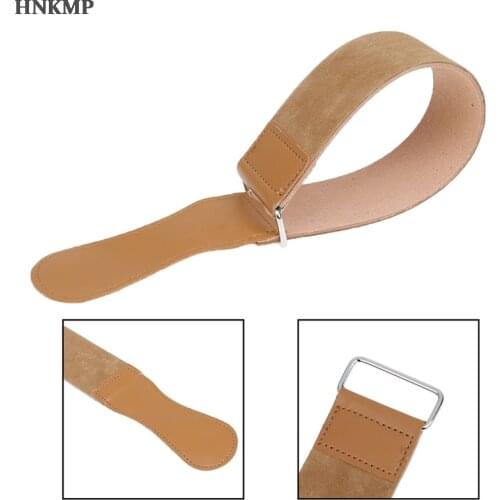1PC Durable Leather Straight Razor Folding Knife Blade Sharpening Belt Barber Shaving Strap 49cm