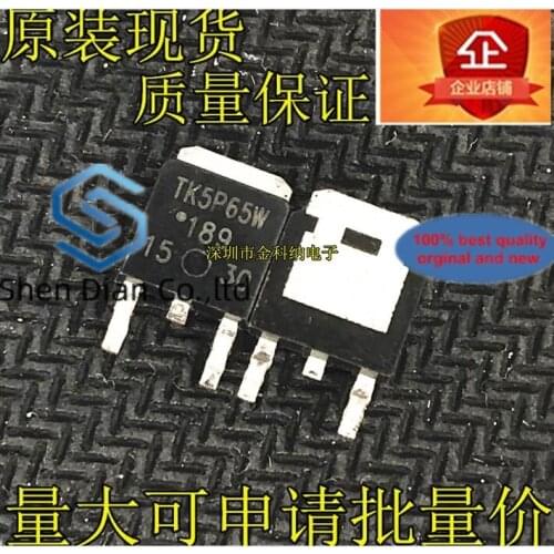 10pcs 100% orginal new in stock TK5P65W SMD transistor TO-252 N-channel 650V 5.2A MOSFET field effect tube