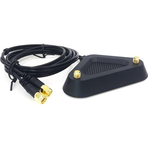 2.4G/5G Dual Frequency Extension Cable Antenna Wifi Router Wireless Network Card Connector Adapter Magnetic Suction Base