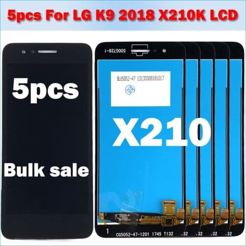 5 Piece/lot For LG K9 2018 X210 X210K X210L X210S X210E X210NMW X210BMW LCD with frame Display Touch Screen Digitizer Assembly