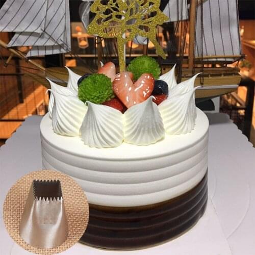 Pastry Tip Icing Piping Nozzles 1Pcs Large Size Cake Decorating Tools Square Fondant Cake Mold Baking Accessories