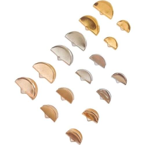 20pcs Metal Tassel Spacers 13/15/20mm Cord Crimp End Beads Buckle Tips Clasp DIY Jewelry Making Findings Accessories Wholesale