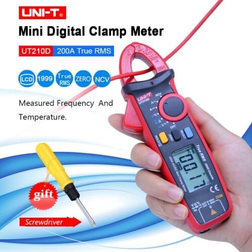 UNI-T UT210D Digital Clamp Meters Multimeter True RMS AC/DC Current Capacitance Tester Digital Multimeter LCR Meter Megohmmeter