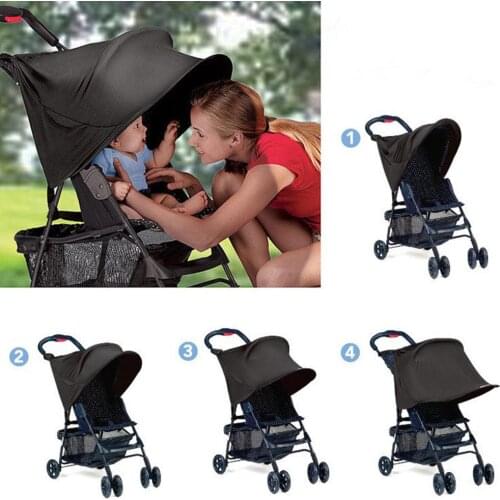 Baby Stroller Shade Blocks 99% UV UVB Anti Sun Rays Cover Baby Car Awning Rain Tent Multifunctional Sunshine Stroller Protection