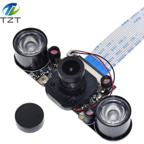 Raspberry Pi 4 IR-CUT Camera Night Vision Focal Adjustable 5MP Fish Eye Auto Switch Day-Night for Raspberry Pi 3 Mode B+/4B