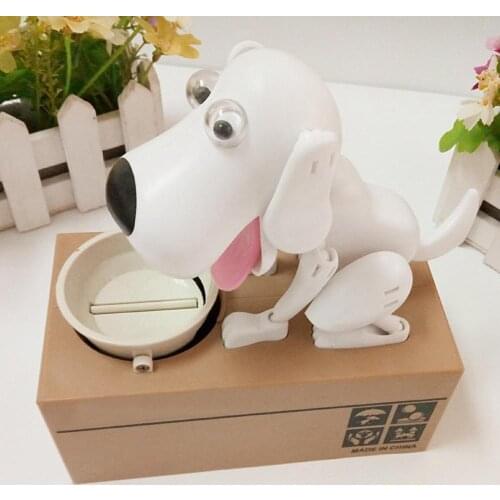 Money Box Cartoon Robotic Dog Doggy Money Box Money Bank Automatic Stole Coin Money Saving Box Gift for Kids