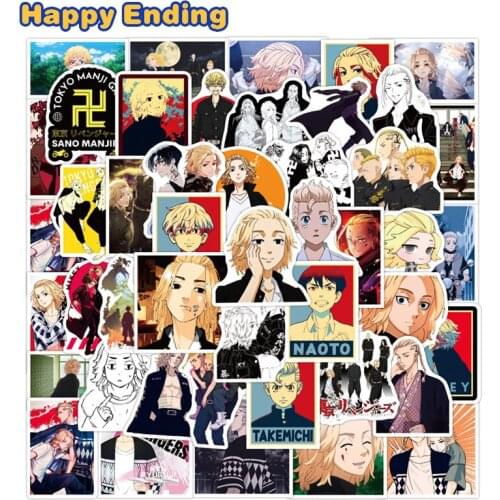 10/30/50 PCS Tokyo Revengers Anime Stickers For Toy Luggage Bicycle Notebook Laptop Motorcycle Phone Skateboard For Teens Adults
