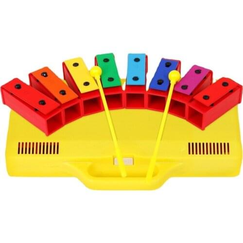 Orff musical instrument octave small glockenspiel childrens tone brick hand knock on piano infant teaching aids