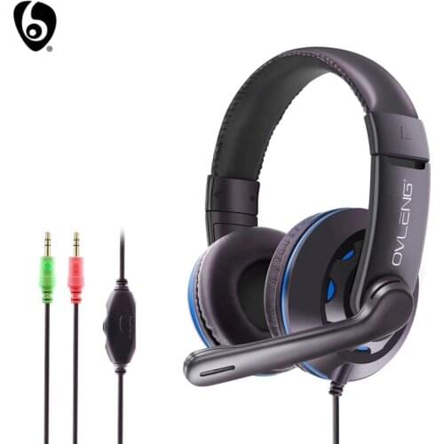 OVLENG X5 Wired Gaming Headphone E-Sports with Mic Stereo Surround Sound HIFI Headset for PC Laptop Computer 3.5mm Jack HD Voice