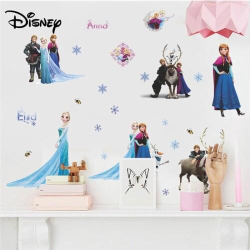 Disney cartoon anime stickers ice cold romance boys and girls room decoration stickers creative stickers