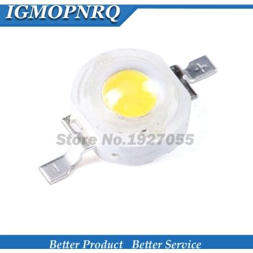 10pcs Real Full Watt CREE 1W 3W High Power LED lamp Bulb SMD 110-120LM LEDs Chip For 3W - 18W Spot light Downlight