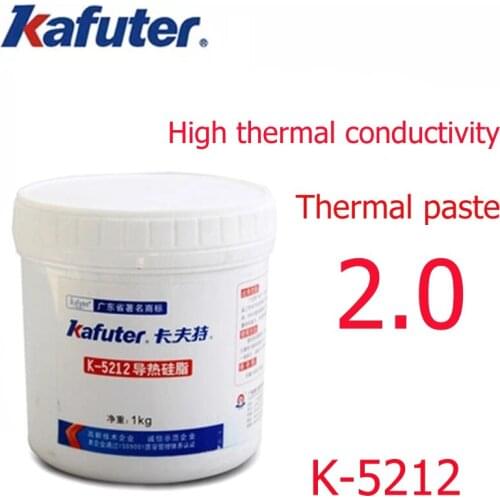 Kafuter K-5212 1kg/lot Thermal Grease Paste Cooling Filling Grey Paste Export The Heat Generated by The Components 1-10μm HDCSUN