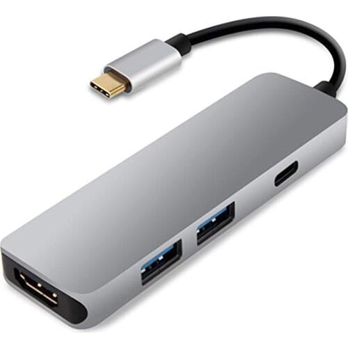 USB 3.1 Type-C Hub To HDMI-compatible 4K Thunderbolt 3 USB C with Usb3.0 TF SD Reader Slot PD for MacBook Pro/Air/Huawei Mate