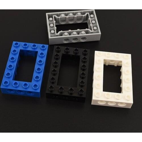 10PCS 32531 High-Tech Hole Brick 4 x 6 Open Center Building block accessories parts MOC DIY Education Build Toys Bricks