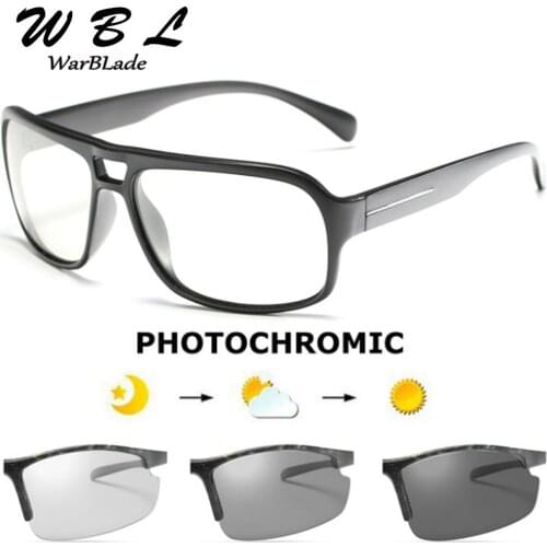 WBL Photochromic Sunglasses Men Polarized Sun Glasses Male HD Driving Goggles UV400 Chameleon Day Night Driving Goggles Gafas