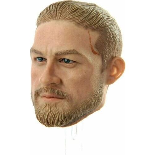 1/6 Charlie Hunnam Head Sculpt Carving PVC Sons of Anarchy F 12" Figure Body