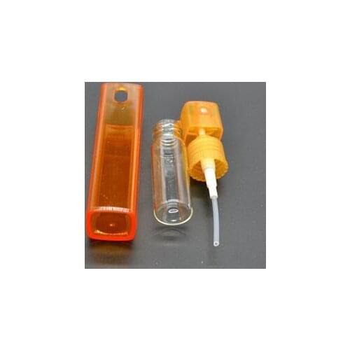10/30pcs/lot 10ML Portable Glass Spray Bottle Empty Perfume Atomizer Mini Test Tube Bottle Clear Glass Vials Refillable